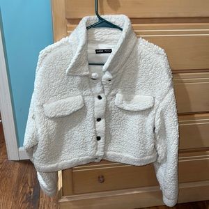 Sherpa crop jacket